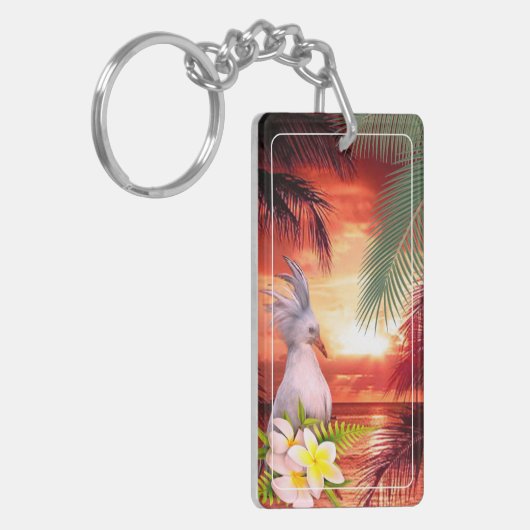 Porte-clés en acrylique CAGOU ( Cagou-Style) (Devant gauche)