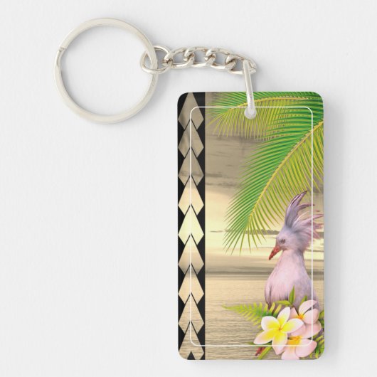 Porte-clés en acrylique CAGOU ( Cagou-Style) (Devant)