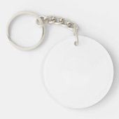 Porte-clés en acrylique, cercle (recto-verso) (Devant)