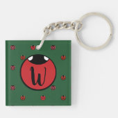 Porte-clés en acrylique coccinelle à pois (Dos)