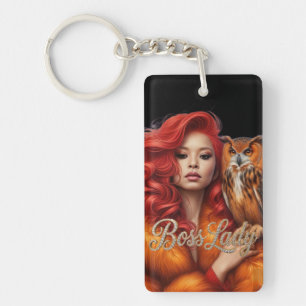 Porte-clés en acrylique Dame Patronne