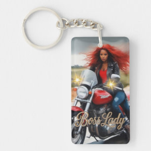 Porte-clés en acrylique Dame Patronne