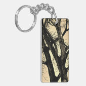 Porte-clés en acrylique de branche d'arbre sans fe (Devant gauche)