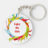 Porte-clés en acrylique double face « Joy Ride » (Dos)
