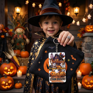 Porte-clés en acrylique Halloween Tricky ou Treaty