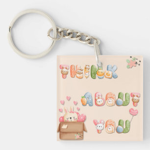 Porte-clés en acrylique   Pense à toi