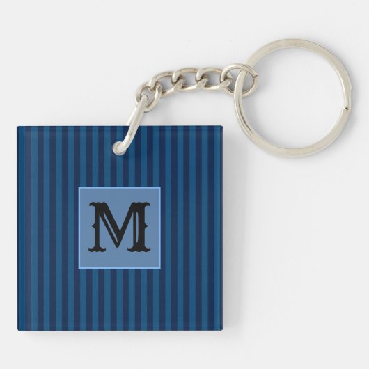Porte-clés en acrylique personnalisé avec initiale (Dos)