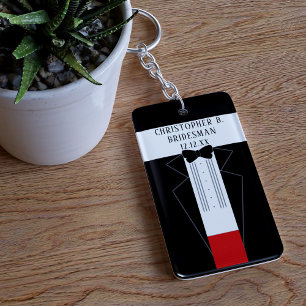 Porte-clés en acrylique pour demande de témoin de 