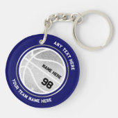Porte-clés en acrylique pour joueur de basket-ball (Dos)