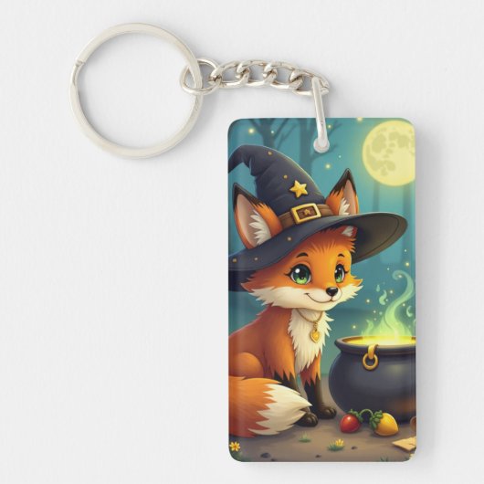 Porte-clés en acrylique Renard Sortilège de la For (Devant)
