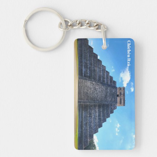 Porte-clés en acrylique souvenir de Chichén Itzá M (Devant)
