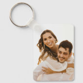 Porte-clés en aluminium double face avec photo de  (Recto)