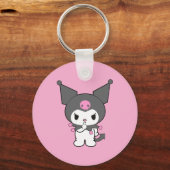 Porte-clés en aluminium double face Kuromi (Verso)