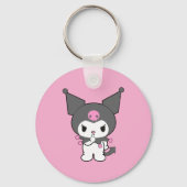 Porte-clés en aluminium double face Kuromi (Verso)
