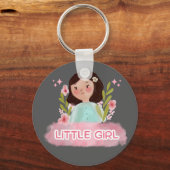 Porte-clés en aluminium pour filles (Recto)