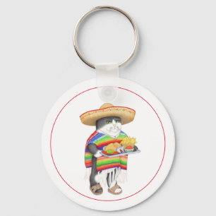 Porte-clés en aluminium rond WENDELITO
