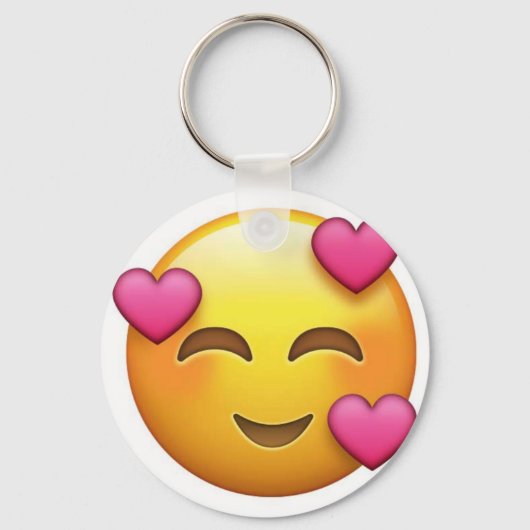 Porte-clés En amour émoji (Recto)