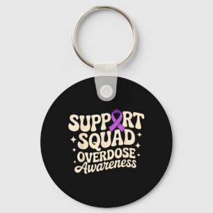 Porte-clés En août, portez du violet Overdose Awareness Purpl
