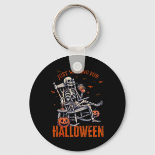 Porte-clés En Attente De La Partie Halloween Skeleton