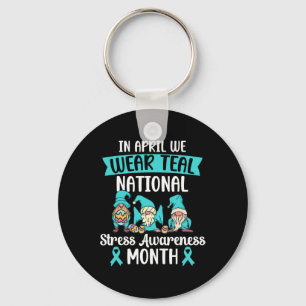 Porte-clés En Avril Nous Portons Du Turquoise National Stress