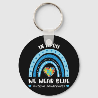 Porte-clés En avril We Wear Blue chemise est le cadeau parfai