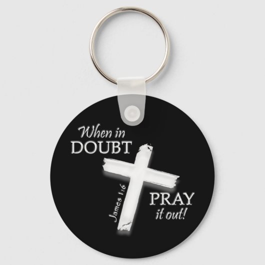 Porte-clés En doute. . . (Blanc) foncé (Recto)