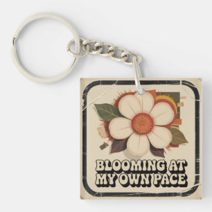 Porte-clés En fleurs à mon propre rythme