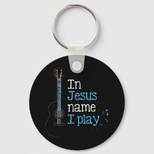 Porte-clés En Jésus Nom i Jouer Guitare Christian Vintage Gui