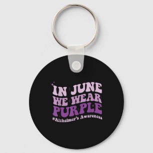 Porte-clés En Juin Nous Portons Violet Heimer Le Mois De Sens