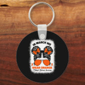 Porte-clés En Mars Nous Portons Orange Ms Multiple Sclerosis  (Recto)