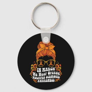 Porte-clés en mars nous portons Orange MS Sclérose en plaques