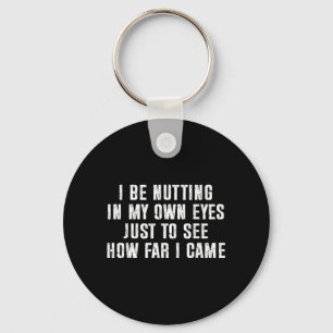 Porte-clés en me battant dans mes propres yeux pour voir jusq