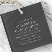 Porte-clés En Mémoire Amoureuse Mémorial Simple