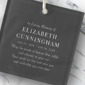 Porte-clés En Mémoire Amoureuse Mémorial Simple