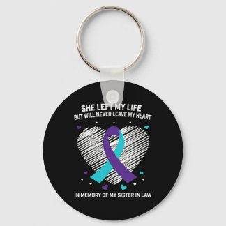 Porte-clés En mémoire de ma soeur en droit Sensibilisation au