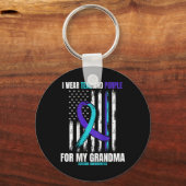 Porte-clés En Mémoire De Mon Grand-Mère Drapeau De Sensibilis (Recto)