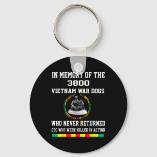 Porte-clés En Mémoire Des 3800 Chiens De Guerre Du Vietnam Qu