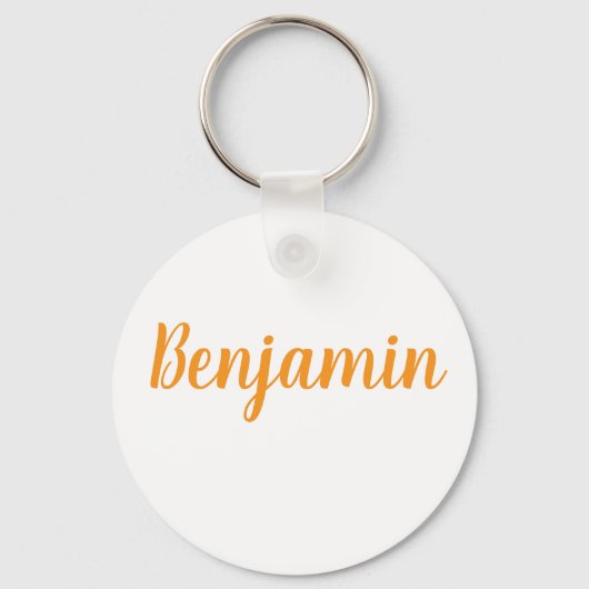 Porte-clés en métal au nom de Benjamin (Recto)