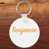 Porte-clés en métal au nom de Benjamin (Recto)