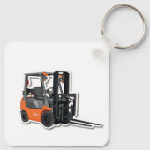 Porte-clés en métal avec chariot élévateur à fourc (Dos)