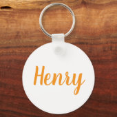 Porte-clés en métal avec le nom Henry (Recto)