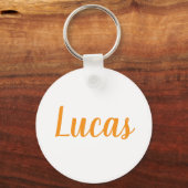 Porte-clés en métal nom Lucas (Recto)