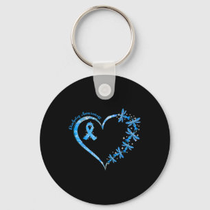 Porte-clés En Novembre Nous Portons Bleu Cure Diabète Sensibi