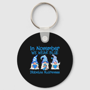 Porte-clés En Novembre, Nous Portons Des Gnomes Bleus T1D Dia