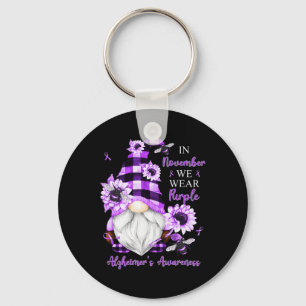 Porte-clés En Novembre Nous Portons Des Gnomes Violets Heimer