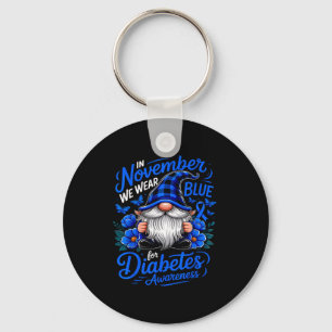 Porte-clés En novembre nous portons le bleu de sensibilisatio