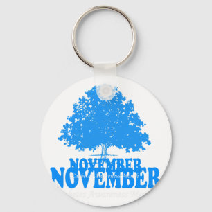 Porte-clés En novembre We Wear Blue Pumkin Aware