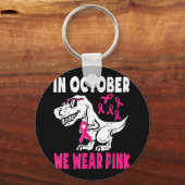 Porte-clés En Octobre Nous Portons La Sensibilisation Au Canc (Recto)