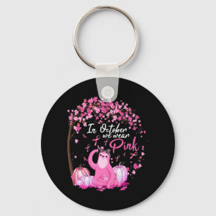 Porte-clés En Octobre Nous Portons Le Ruban Rose Sloth Cancer