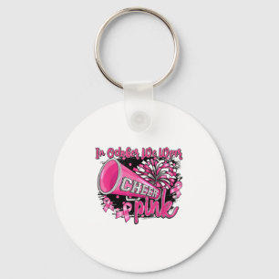 Porte-clés En Octobre Nous Portons Nk Football Cancer Du Sein